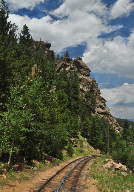 the view overlooking Manitou Springs and Colorado Springs from the cog